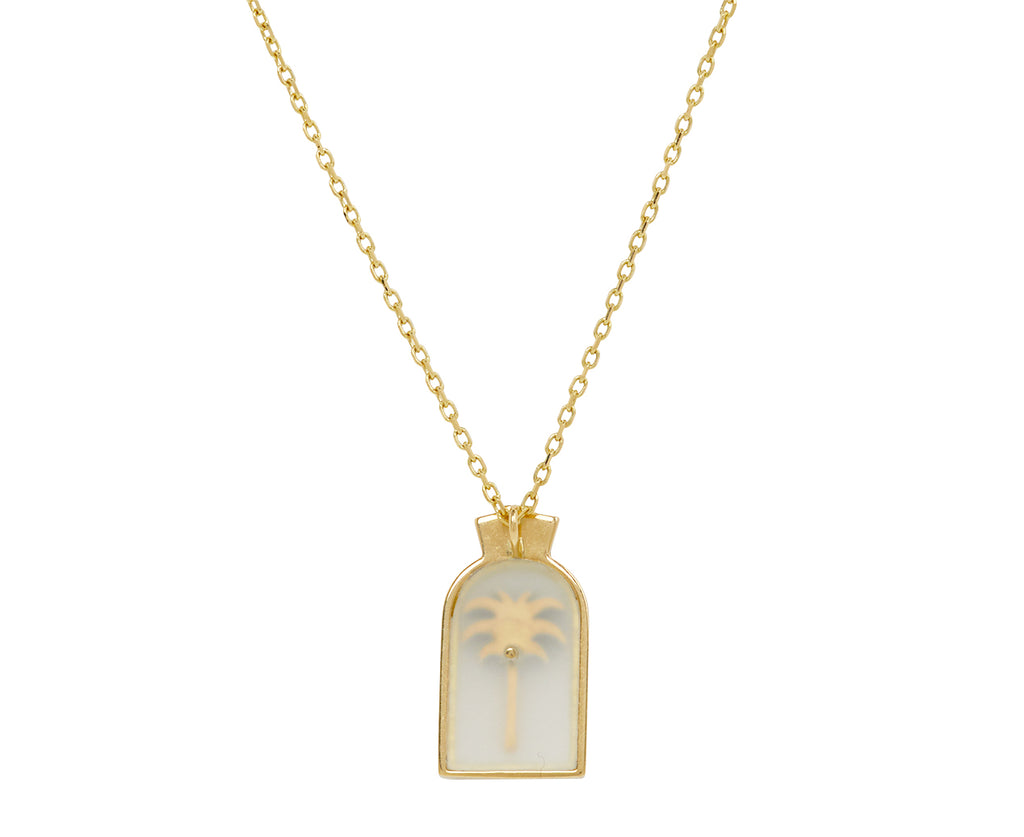 L'Atelier Nawbar's Palm Pendant Necklace - back