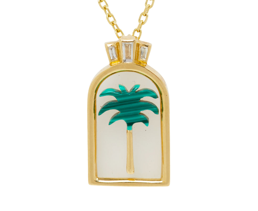 L'Atelier Nawbar's Palm Pendant Necklace - closeup