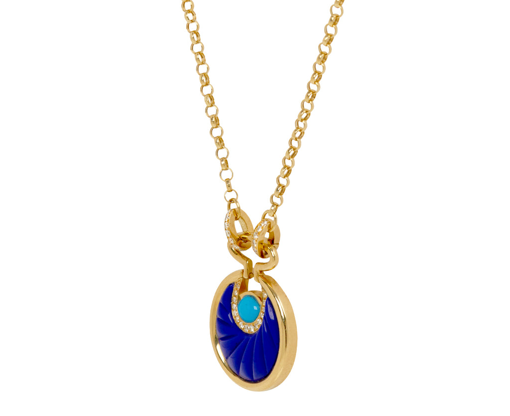 L'Atelier Nawbar Small Circus Moon Pendant Necklace - side