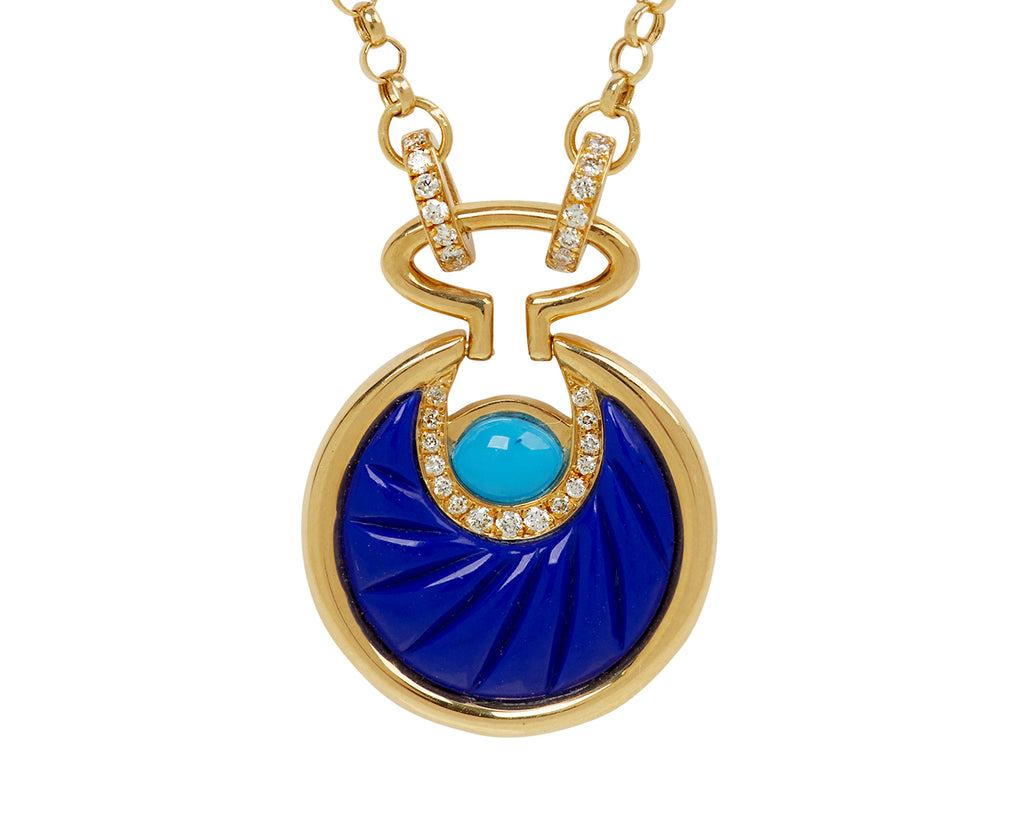 L'Atelier Nawbar Small Circus Moon Pendant Necklace - closeup