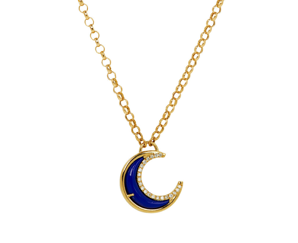 Lapis Bloop Moon Necklace - TWISTonline 