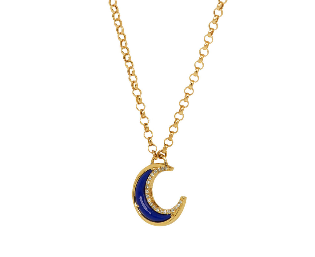 Lapis Bloop Moon Necklace - TWISTonline 