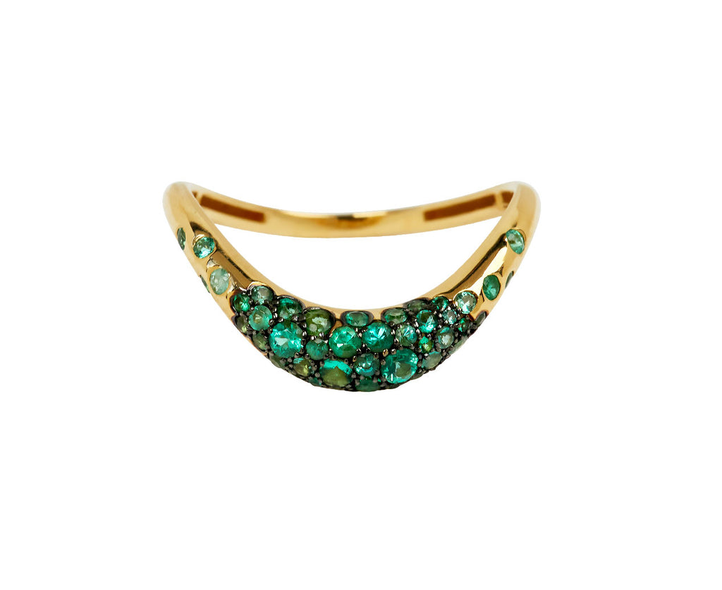 Emerald Boa Degrading Gem Ring - TWISTonline 