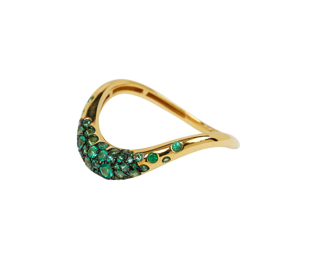Emerald Boa Degrading Gem Ring - TWISTonline 