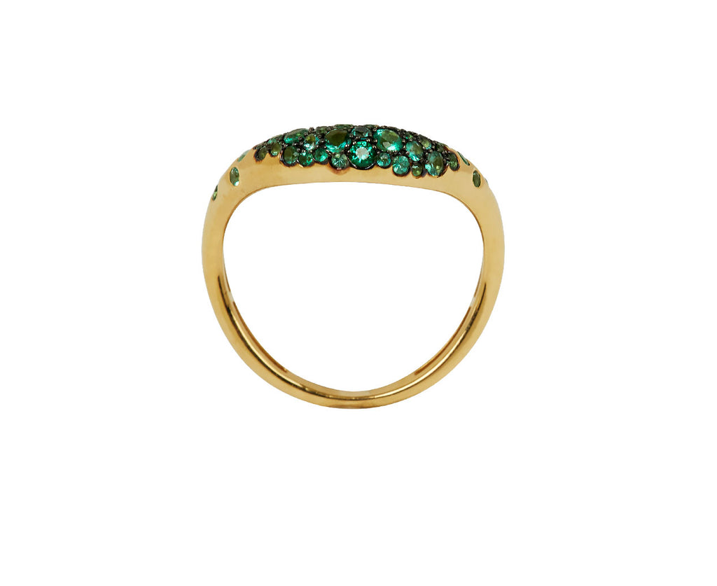 Emerald Boa Degrading Gem Ring - TWISTonline 