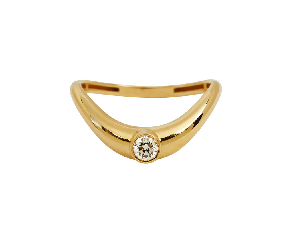 Round Diamond Boa Stackable Ring - TWISTonline 