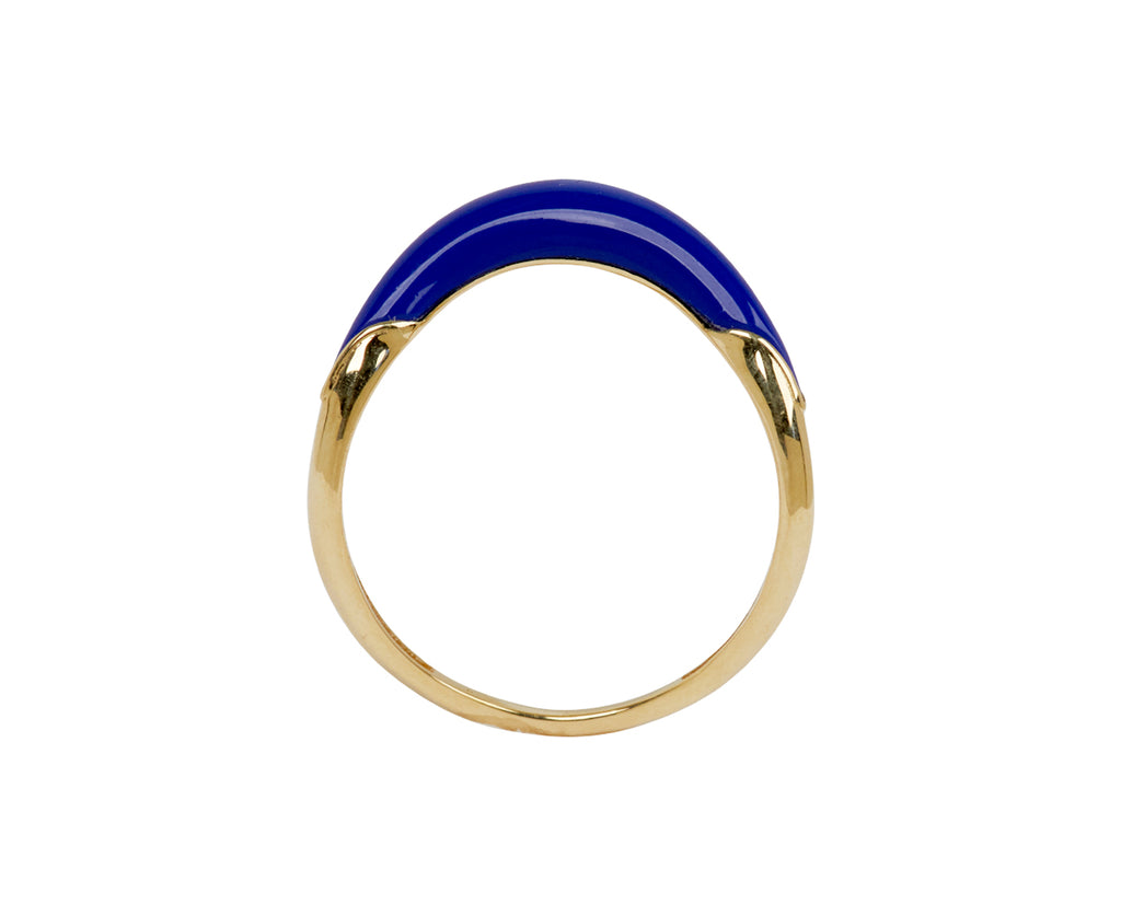 L'Atelier Nawbar Lapis Stackable Boa Ring - top down