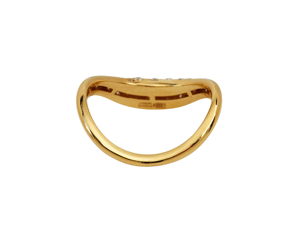 Boa Full Diamond Stackable Gold Ring - TWISTonline 