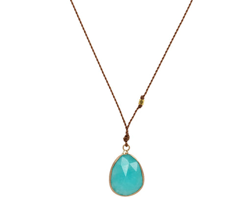 Margaret Solow Amazonite Pendant Necklace