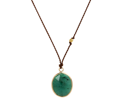 Margaret Solow Emerald Pendant Necklace