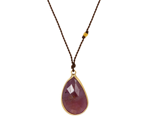 Margaret Solow Pink Sapphire Pendant Necklace