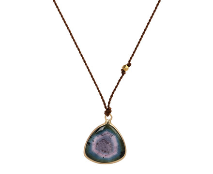 Margaret Solow Watermelon Tourmaline Pendant Necklace