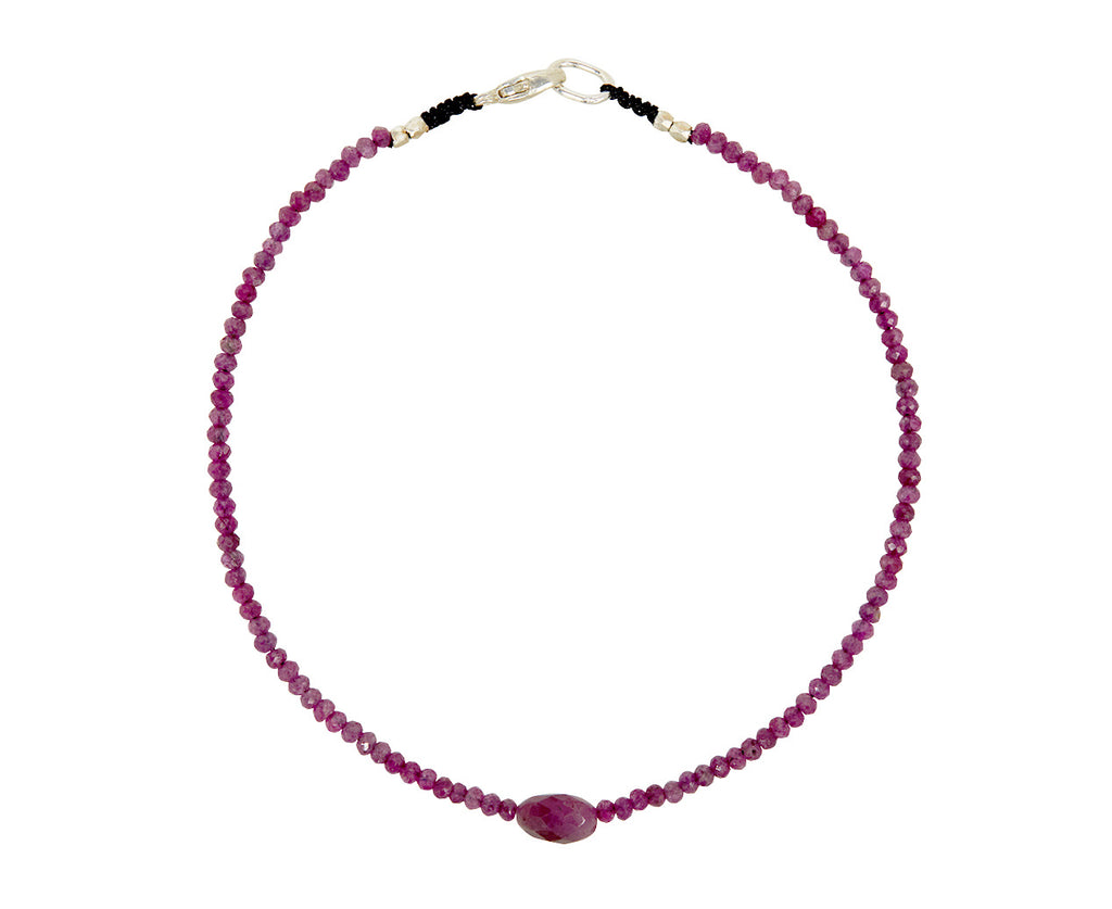 Margaret Solow Double Ruby Beaded Bracelet 