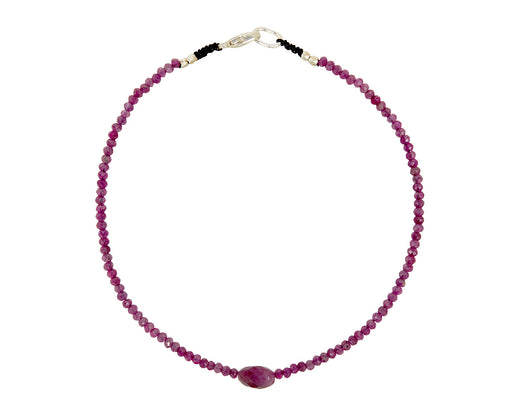 Margaret Solow Double Ruby Beaded Bracelet 