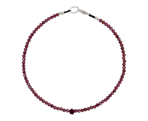 Margaret Solow Garnet Beaded Bracelet