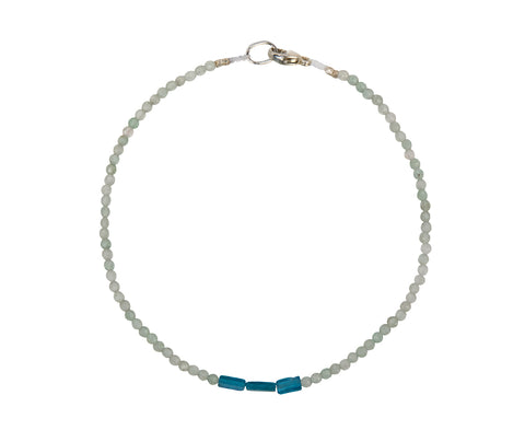 Margaret Solow Green Quartz Apatite Bead Bracelet