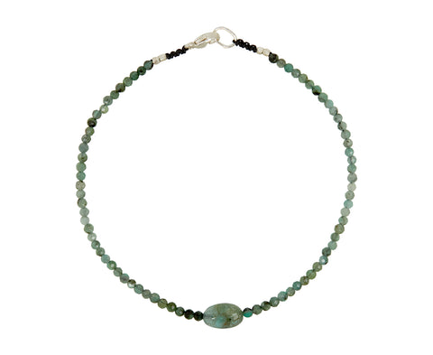 Margaret Solow Double Emerald Beaded Bracelet
