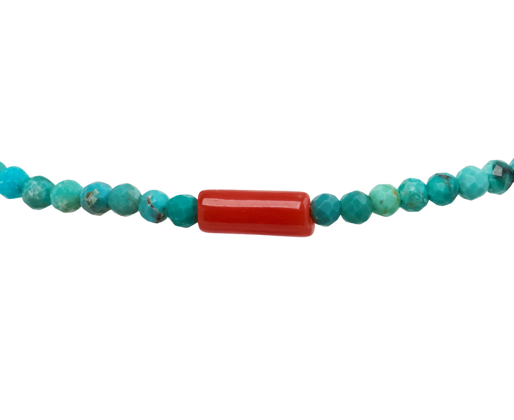 Margaret Solow Turquoise Beaded Bracelet - Closeup