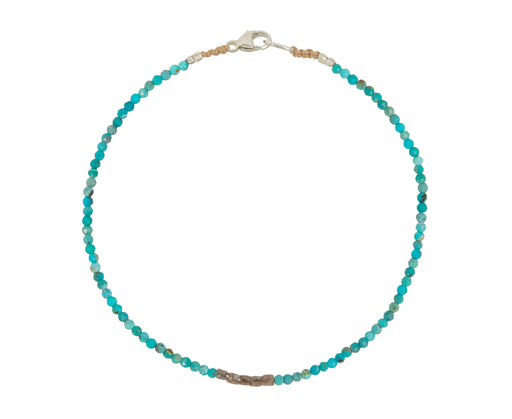 Margaret Solow Turquoise and Diamond Beaded Bracelet
