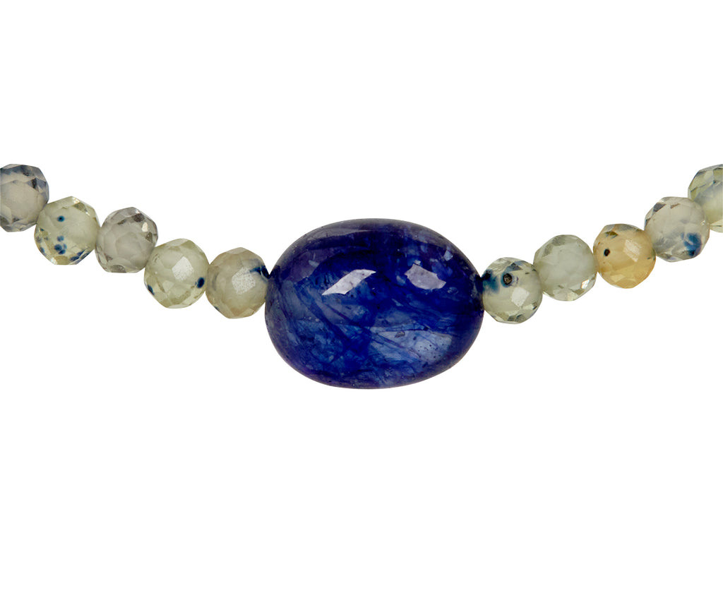 Margaret Solow Double Sapphire Beaded Bracelet - closeup