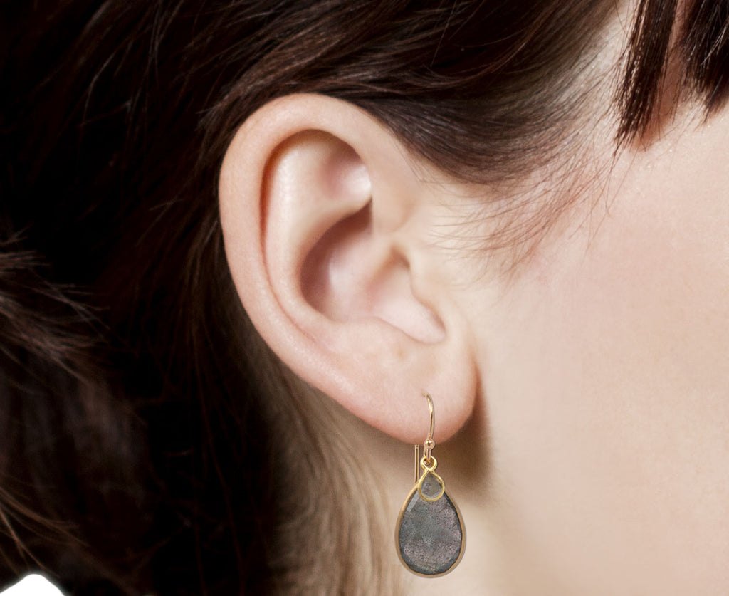 Diamond cheap slice earrings