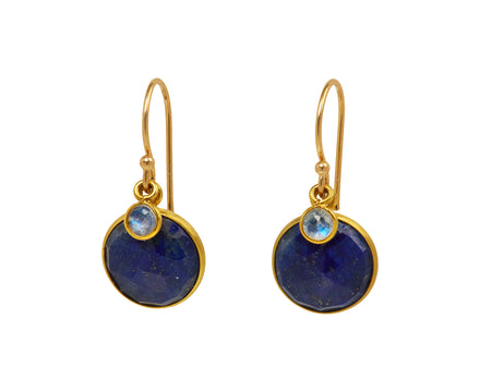 Lapis and Moonstone Earrings - TWISTonline 