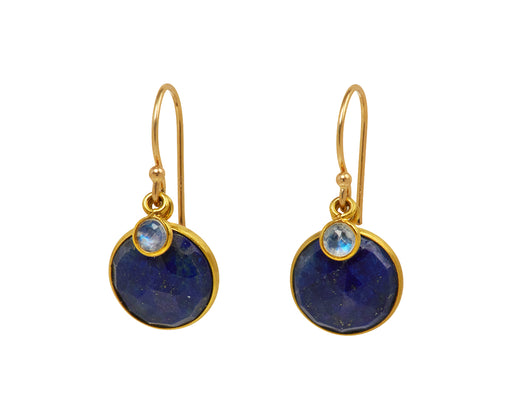 Lapis and Moonstone Earrings - TWISTonline 