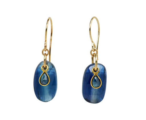 Margaret Solow Kyanite and Sapphire Earrings