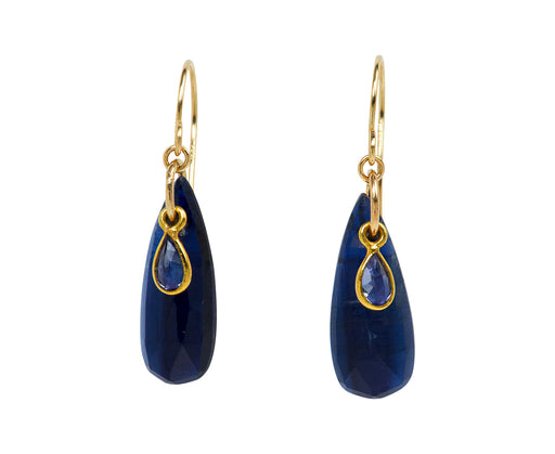 Margaret Solow Kyanite and Tanzanite Earrings