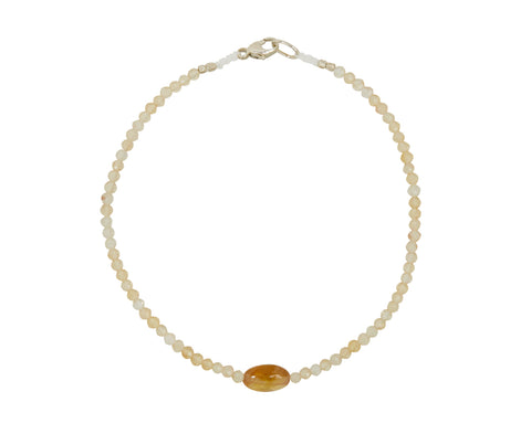 Margaret Solow Sapphire and Citrine Beaded Bracelet