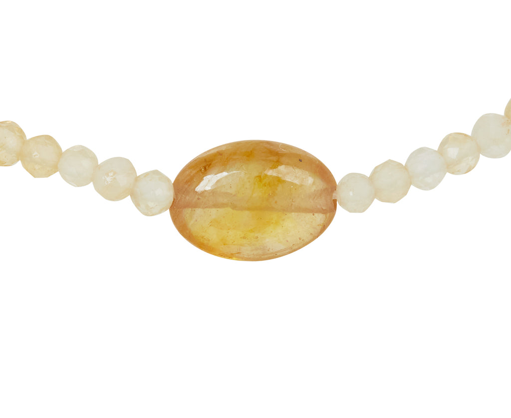 Margaret Solow Sapphire and Citrine Beaded Bracelet - closeup