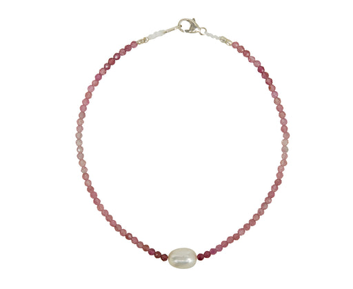 Margaret Solow Tourmaline and Pearl Beaded Bracelet