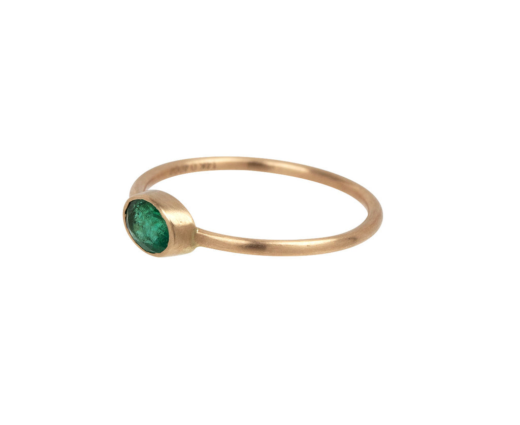 Margaret Solow Emerald Ring - Angled View
