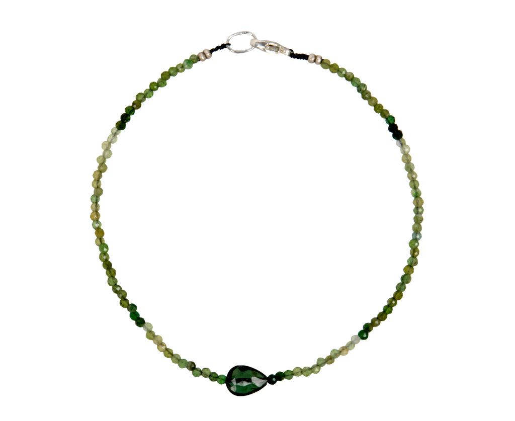 Margaret Solow Green Tourmaline Beaded Bracelet