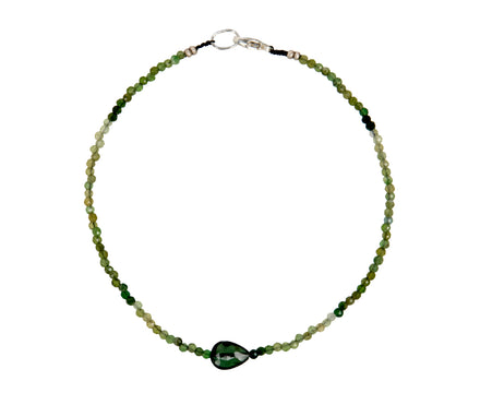 Margaret Solow Green Tourmaline Beaded Bracelet