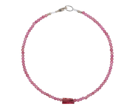 Margaret Solow Pink Tourmaline Beaded Bracelet