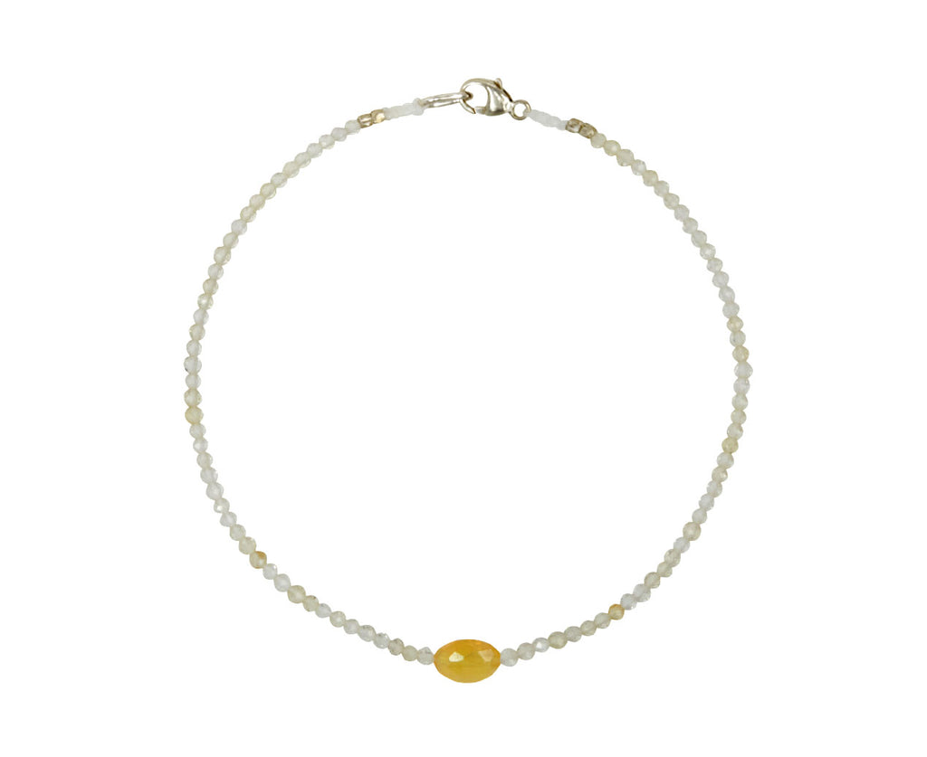 Margaret Solow Lemon Topaz and Opal Beaded Bracelet