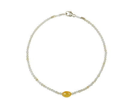 Margaret Solow Lemon Topaz and Opal Beaded Bracelet