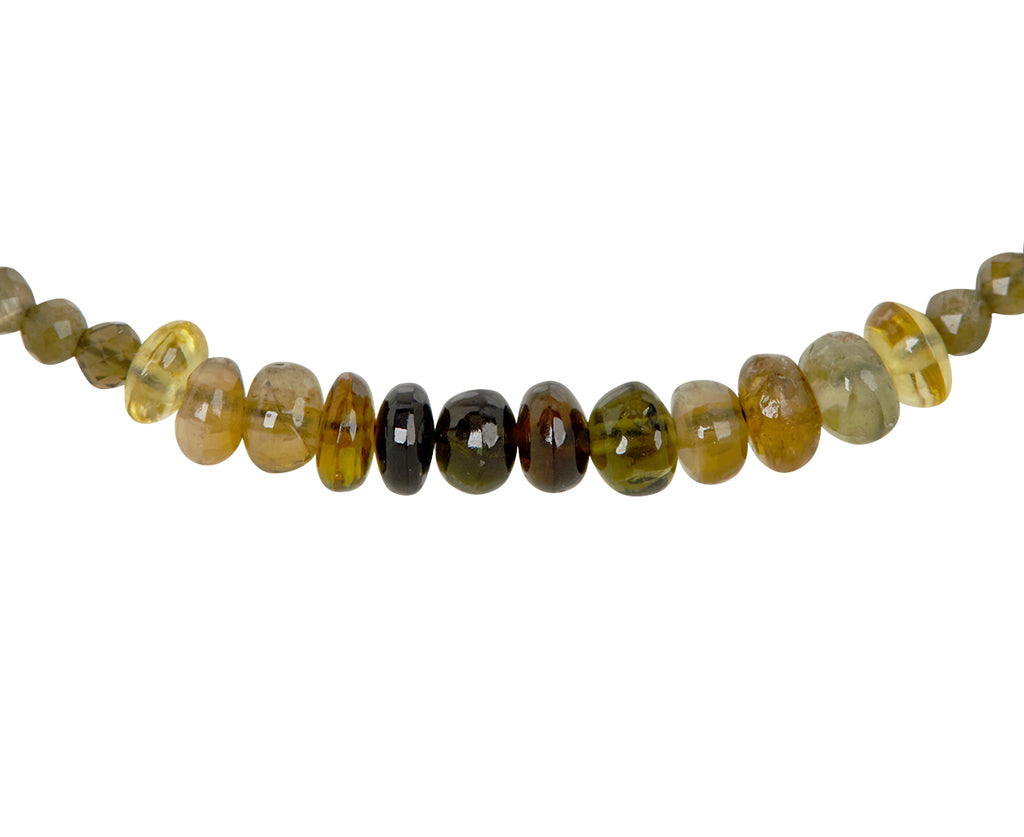 Margaret Solow Cats Eye and Tourmaline Beaded Bracelet - closeup