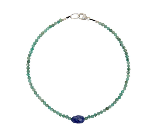 Margaret Solow Emerald and Sapphire Beaded Bracelet