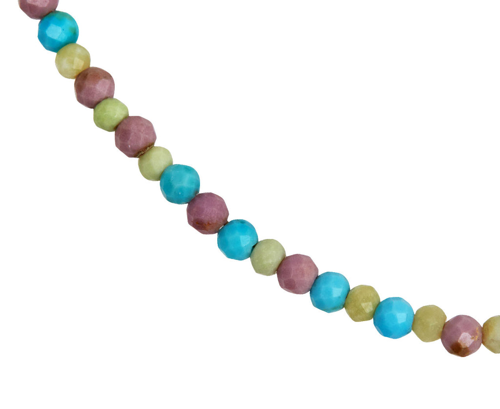 Margaret Solow Multi Stone Beaded Bracelet - Closeup