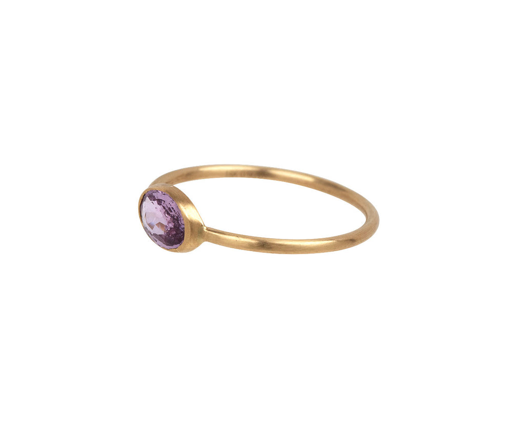 Margaret Solow Pink Sapphire Ring - Angled View