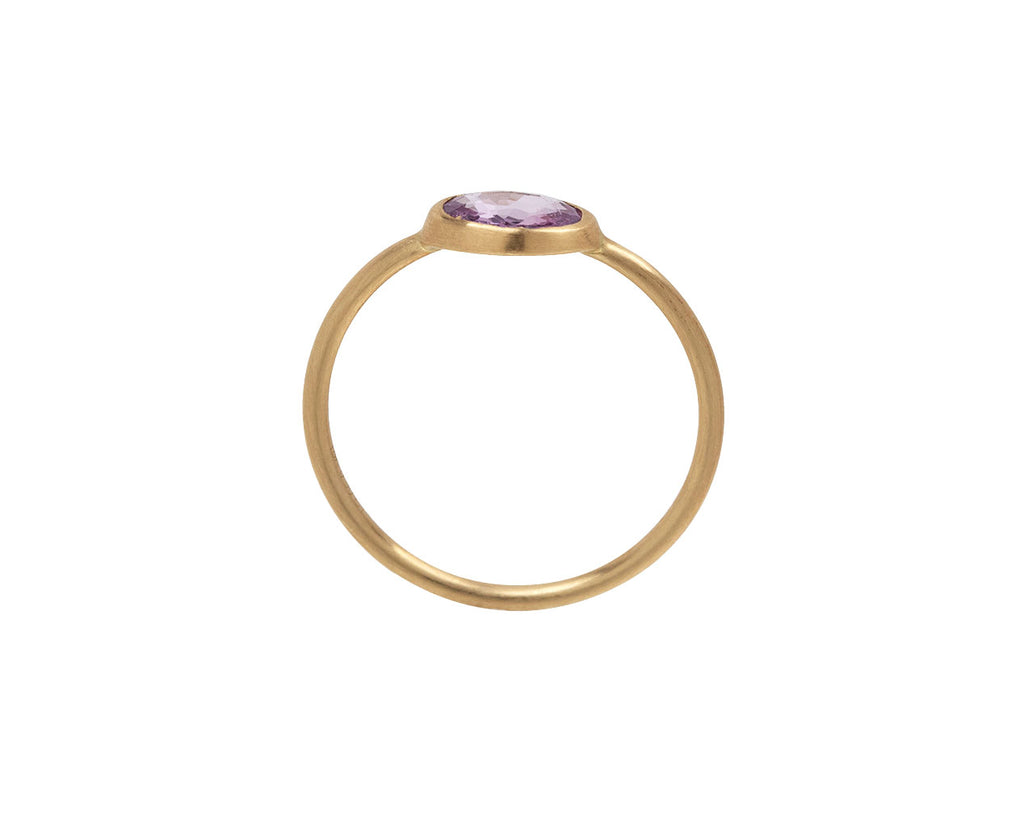 Margaret Solow Pink Sapphire Ring - Side View