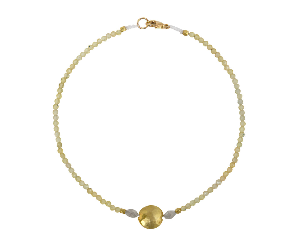 Margaret Solow Yellow Sapphire and Diamond Beaded Bracelet