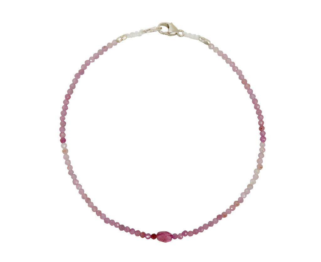 Margaret Solow Tourmaline and Ruby Beaded Bracelet