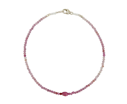 Margaret Solow Tourmaline and Ruby Beaded Bracelet