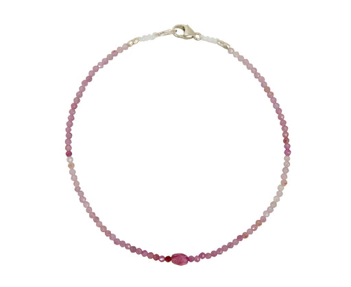Margaret Solow Tourmaline and Ruby Beaded Bracelet