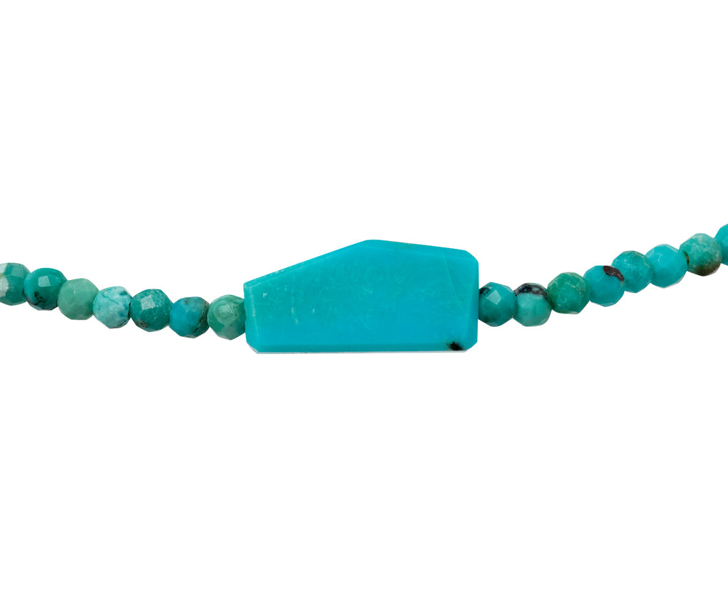 Margaret Solow Turquoise Beaded Bracelet - Closeup