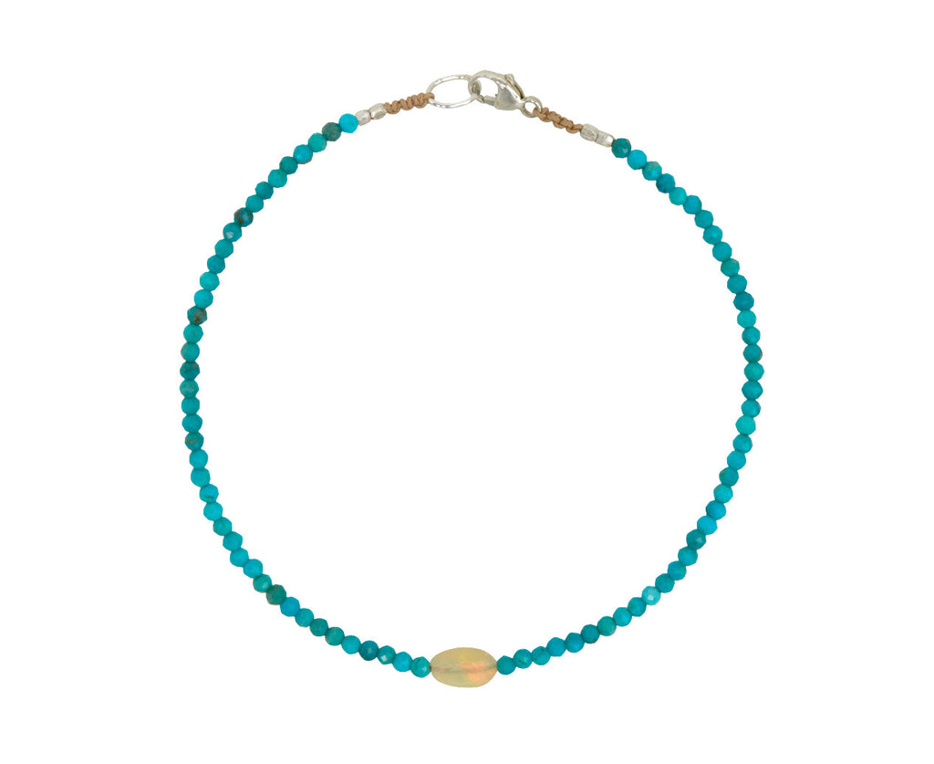 Margaret Solow Turquoise and Opal Beaded Bracelet