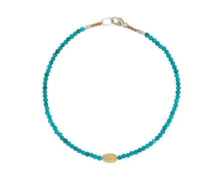 Margaret Solow Turquoise and Opal Beaded Bracelet